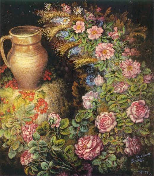 Roses and a jug