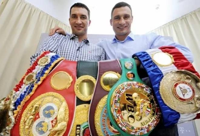 The Klitschko belts