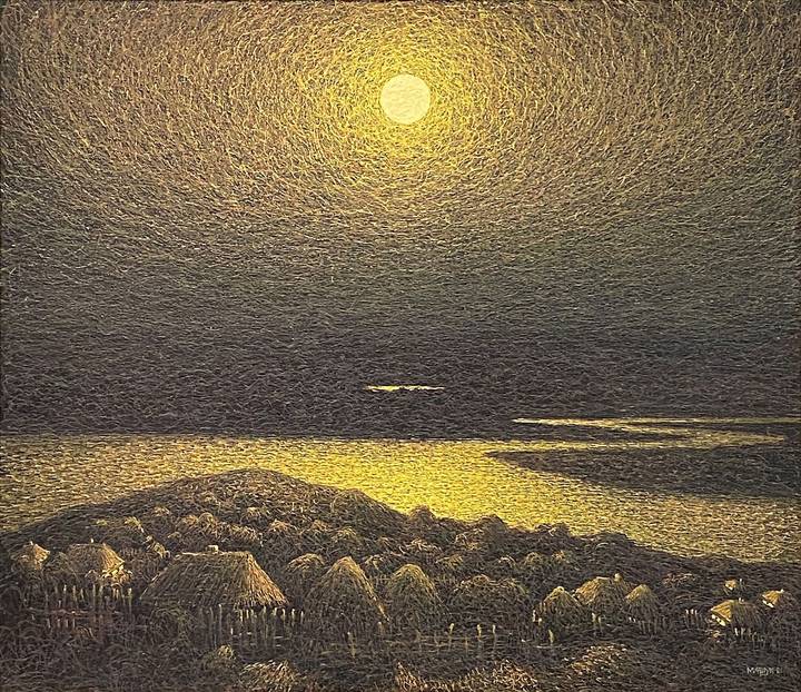 Moon over the village